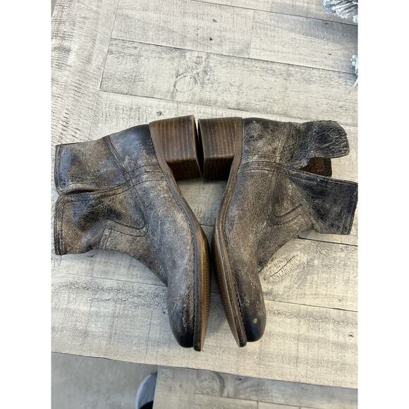 Diba True Walnut Grove Round Toe Pull On Distressed Women’s 8 Brown Casual Boots - Picture 6 of 8